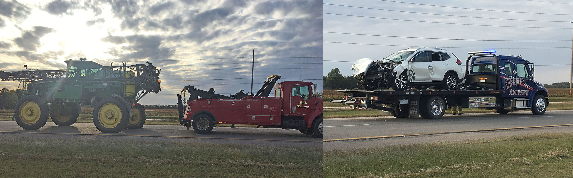 Woman injured in highway accident